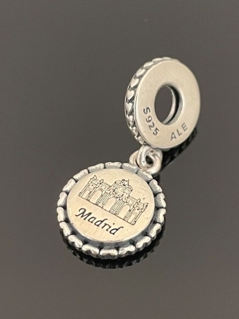 Sterling Silver Madrid Dangle Charm - ALE S925